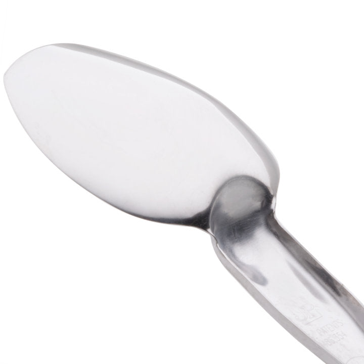 Vollrath 64136 Jacob's Pride Heavy Duty Stainless Steel 3-Sided Solid Basting Spoon with Black Ergo Grip Handle 13-5/16"OAL