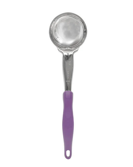 Vollrath 6433480 13" Solid Spoodle w/ Purple Handle - Stainless Steel - 12ea/Case