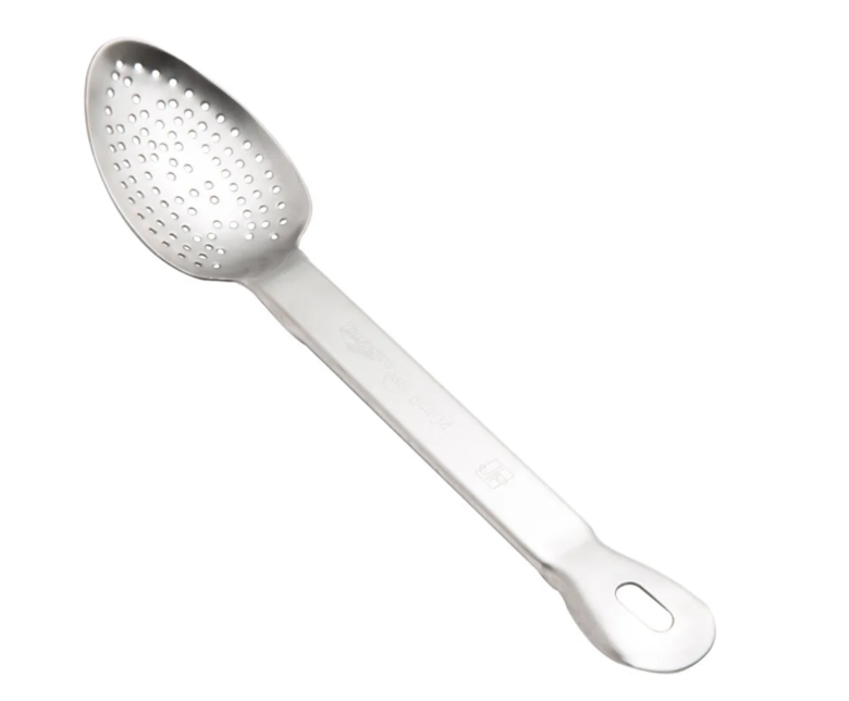 Vollrath 64404 13 1/4" Heavy-Duty Basting Spoon - Perforated, Satin-Finish Stainless Steel - 12ea/Case