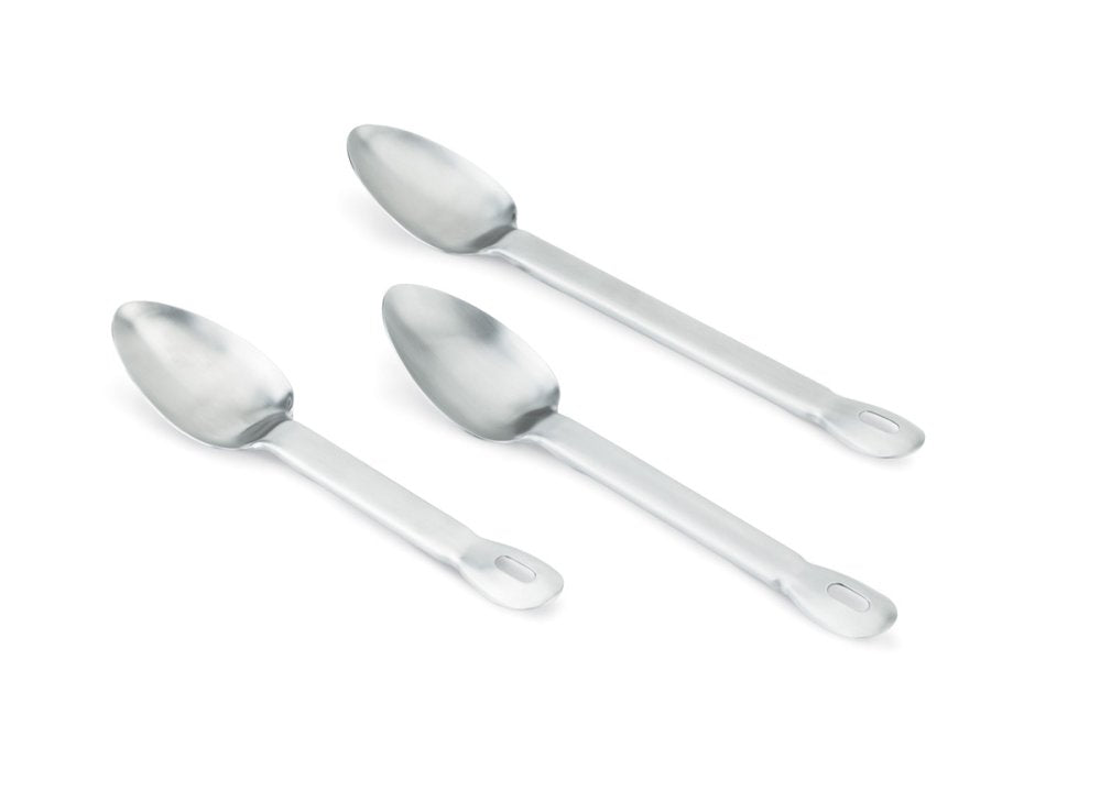 Vollrath 64406 Jacob's Pride One-Piece Heavy Duty Stainless Steel Solid Basting Spoon 15-1/2"