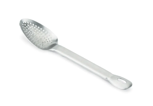 Vollrath 64407 15 1/2" Heavy-Duty Basting Spoon - Perforated, Satin-Finish Stainless Steel - 12ea/Case