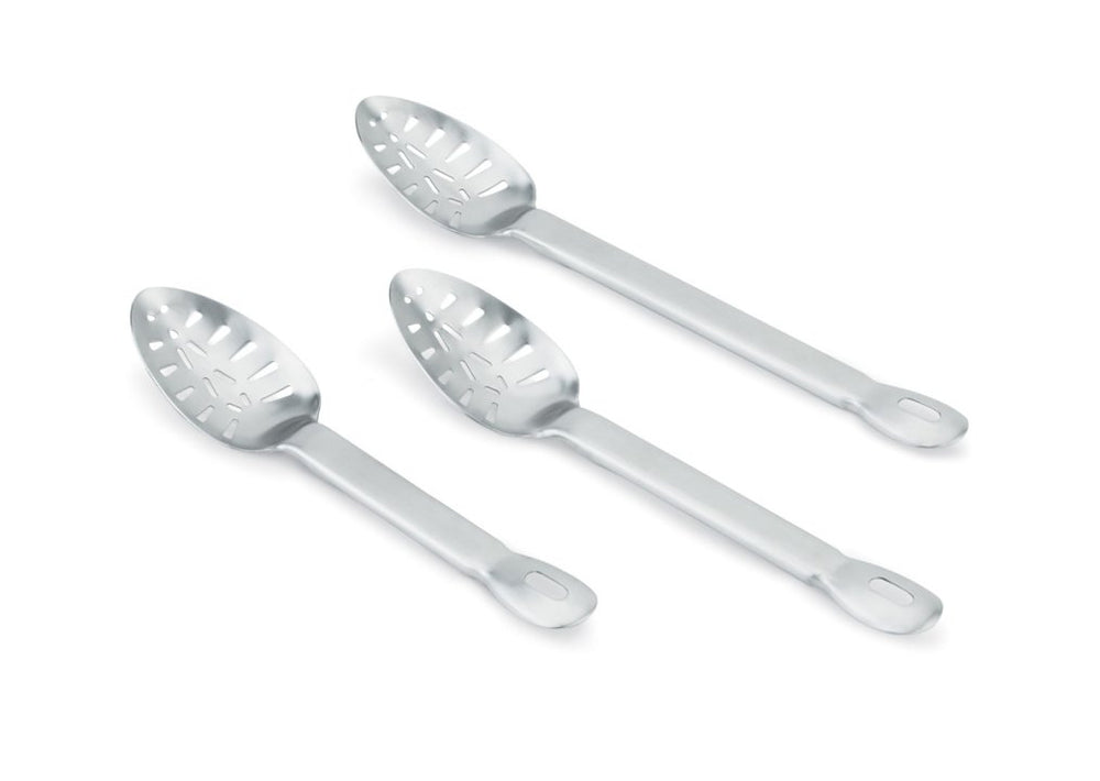 Vollrath 64408 Jacob's Pride One-Piece Heavy Duty Stainless Steel Slotted Basting Spoon 15-1/2"