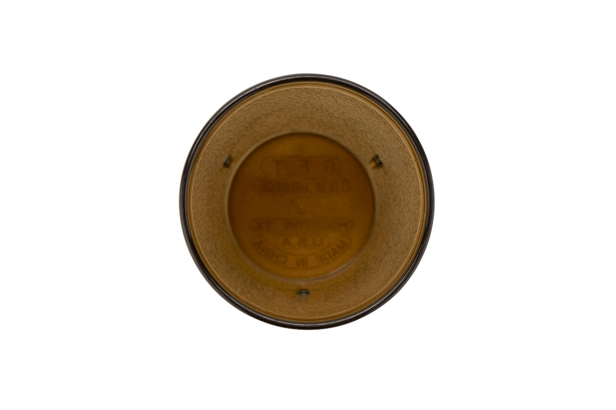 GET 6605-1-A SAN Plastic Stackable Pebbled Textured Tumbler 5 oz. - Amber - 24/Box
