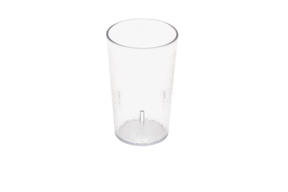 GET 6605-1-CL SAN Plastic Stackable Pebbled Textured Tumbler 5 oz. - Clear - 24/Box