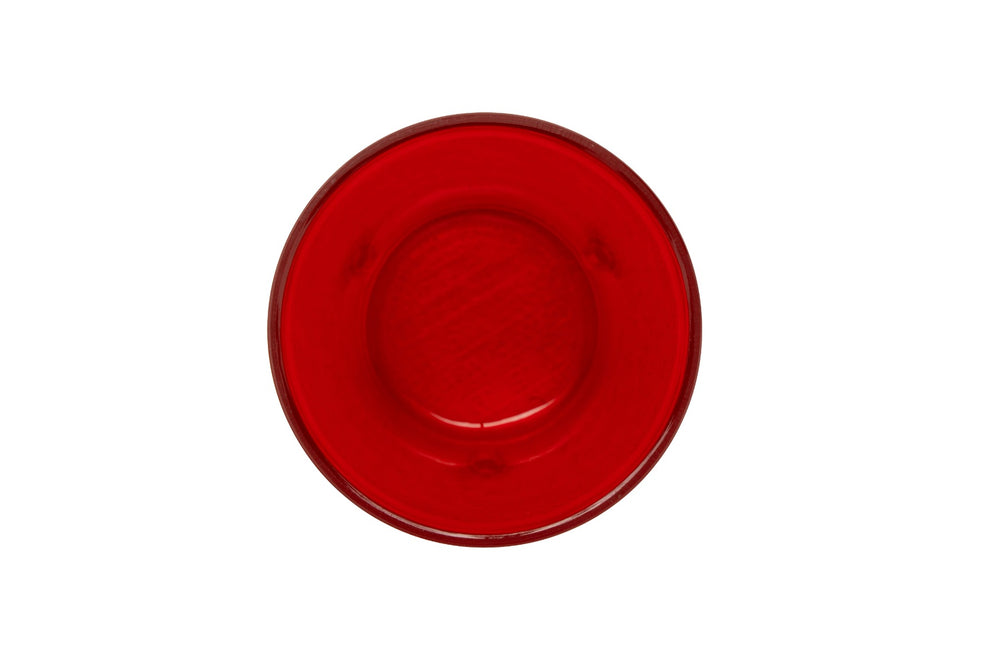 GET 6605-1-R SAN Plastic Stackable Pebbled Textured Tumbler 5 oz. - Red - 24/Case