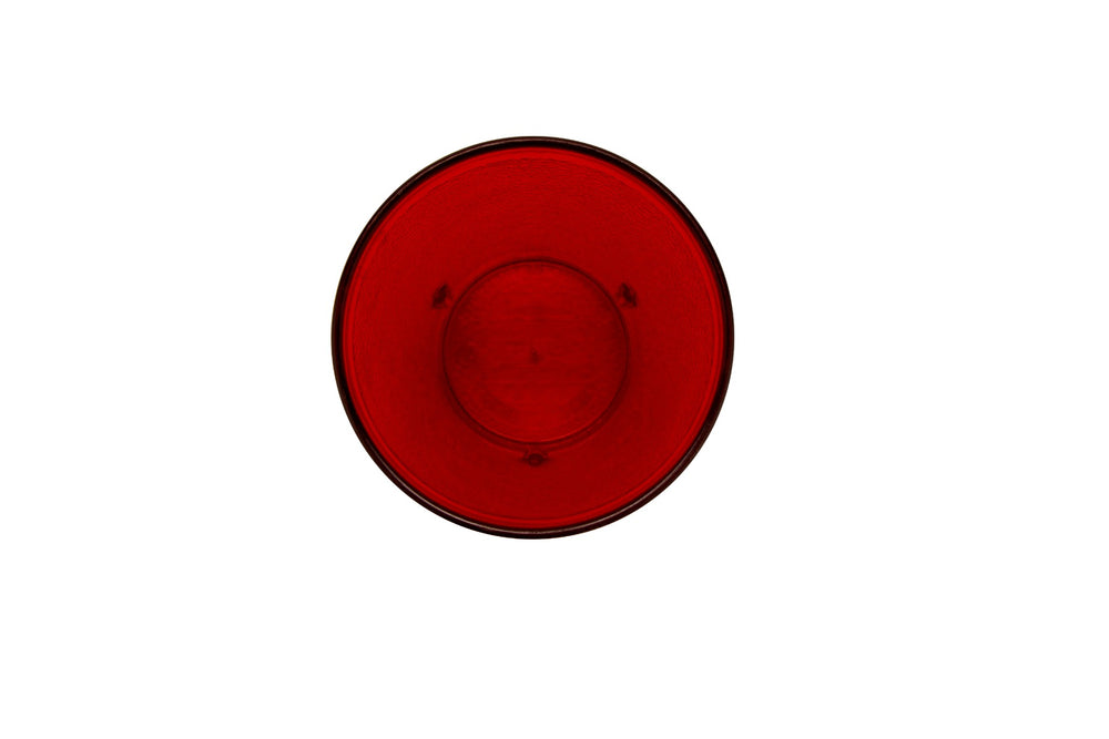 GET 6612-1-R SAN Plastic Stackable Pebbled Textured Tumbler 12 oz. - Red - 24/Case