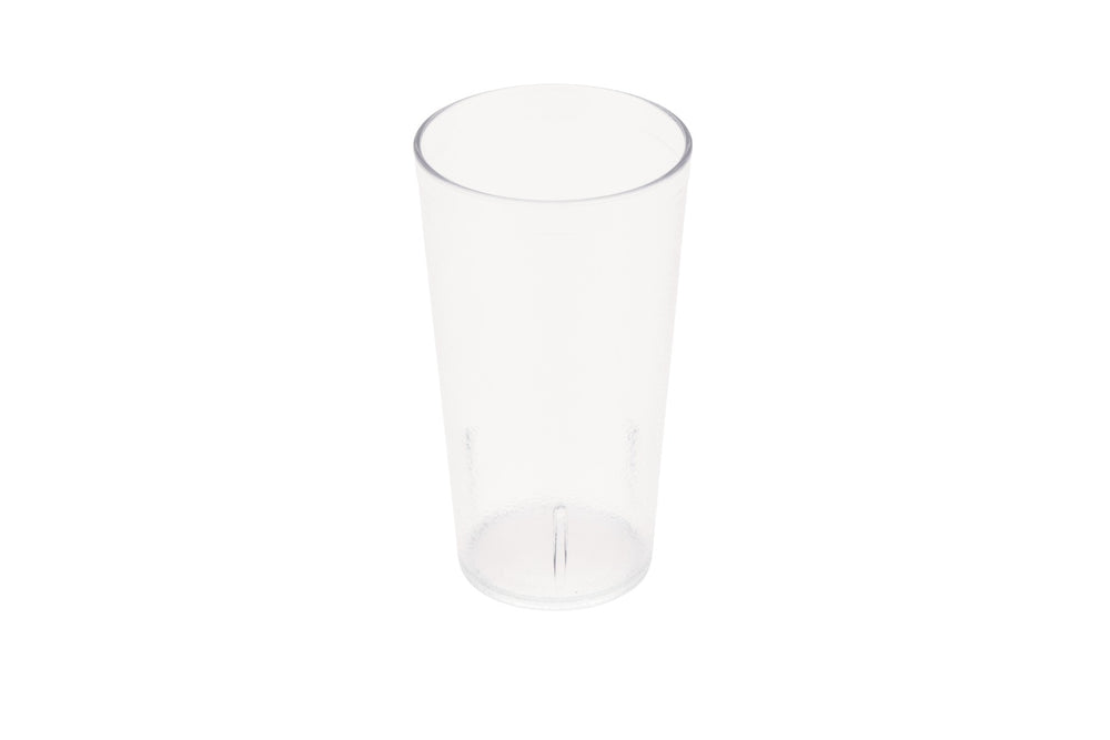GET 6616-1-CL SAN Plastic Stackable Pebbled Textured Tumbler 16 oz. - Clear - 24/Case