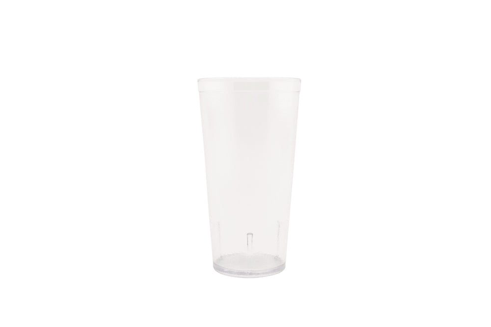 GET 6620-1-CL SAN Plastic Stackable Pebbled Textured Tumbler 20 oz. - Clear - 24/Case