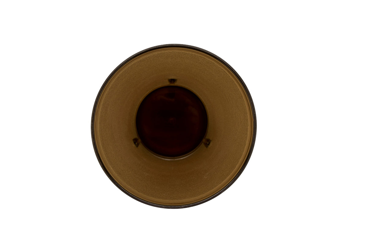 GET 6632-1-A SAN Plastic Stackable Pebbled Textured Tumbler 32 oz. - Amber - 48/Case