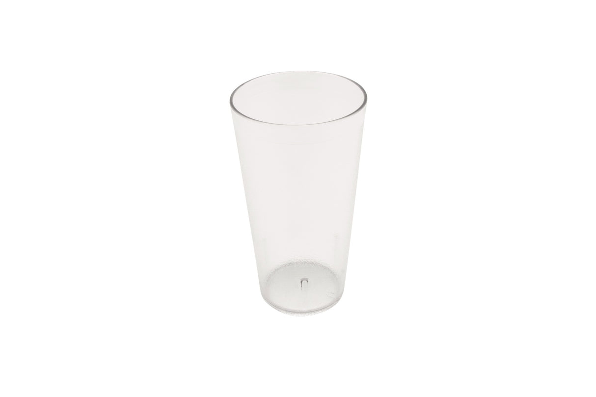 GET 6632-1-CL SAN Plastic Stackable Pebbled Textured Tumbler 32 oz. - Clear - 48/Case
