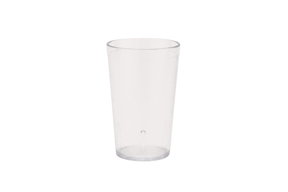 GET 6695-1-CL SAN Plastic Stackable Pebbled Textured Tumbler 9-1/2 oz. - Clear - 24/Case