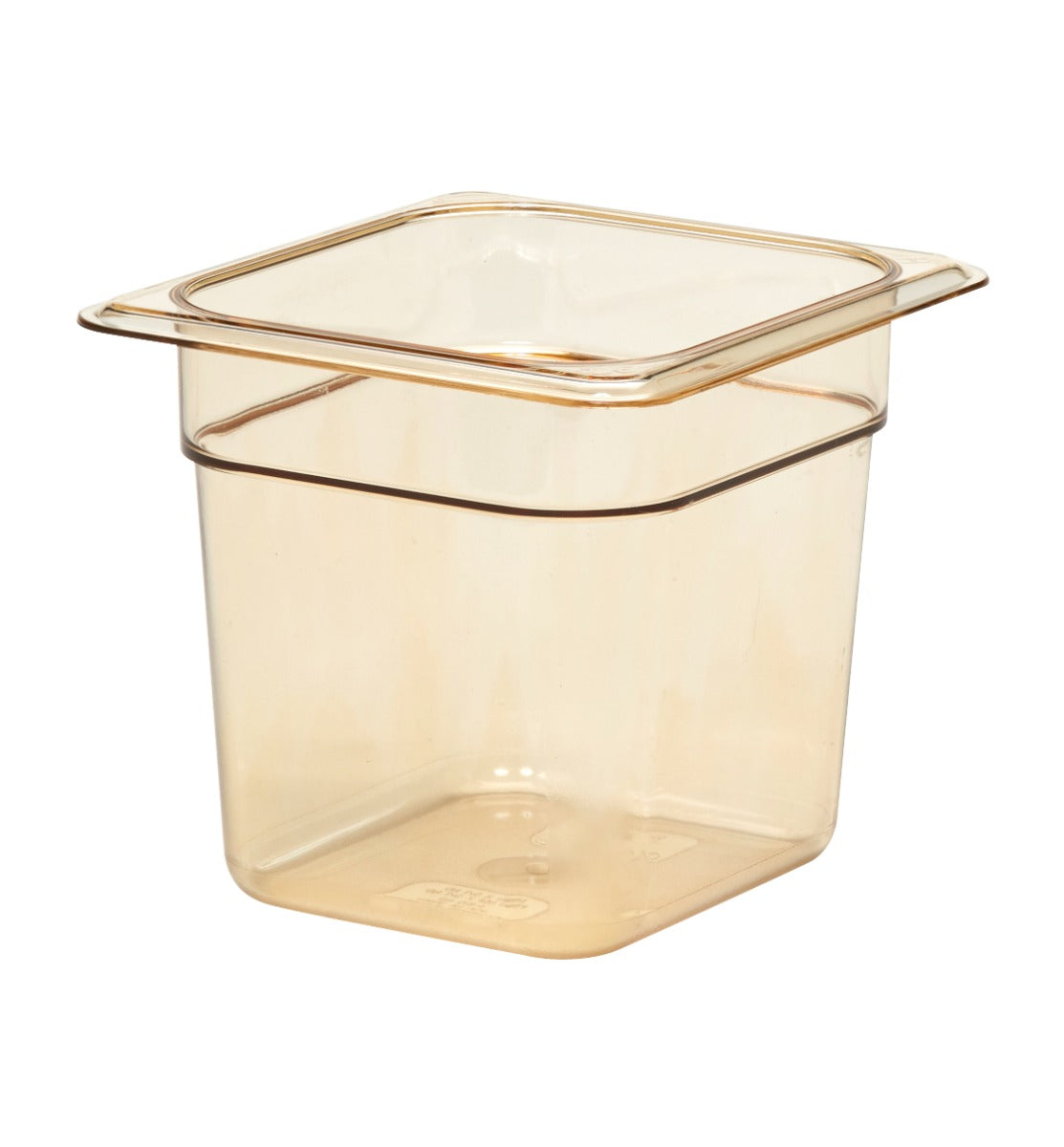Cambro 66HP150 H-Pan High Heat Plastic Food Pan 6" Deep - 1/6 Size - Amber