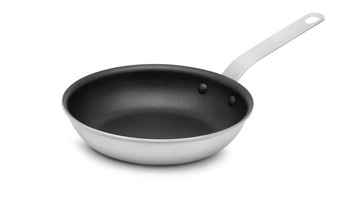 Vollrath 671308 Wear-Ever Aluminum Fry Pan with SteelCoat x3 Nonstick Coating and Plated Handle 8"