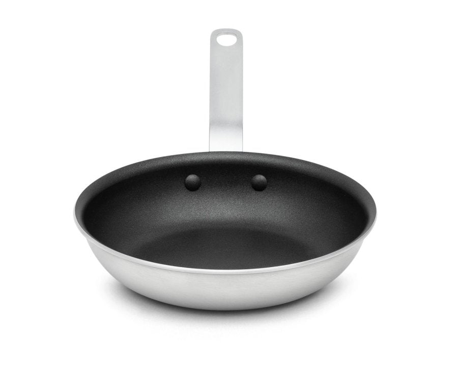 Vollrath 671308 Wear-Ever Aluminum Fry Pan with SteelCoat x3 Nonstick Coating and Plated Handle 8"
