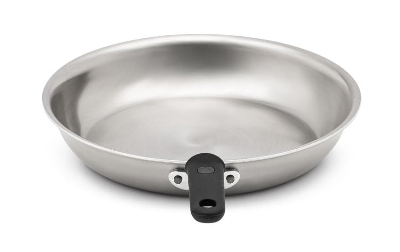 Vollrath 672108 Wear-Ever Aluminum Fry Pan with Natural Finish and Black Silicone Handle 8"
