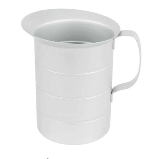 Vollrath 68352 4 qt Measure with Lip - Aluminum - 6ea/Case