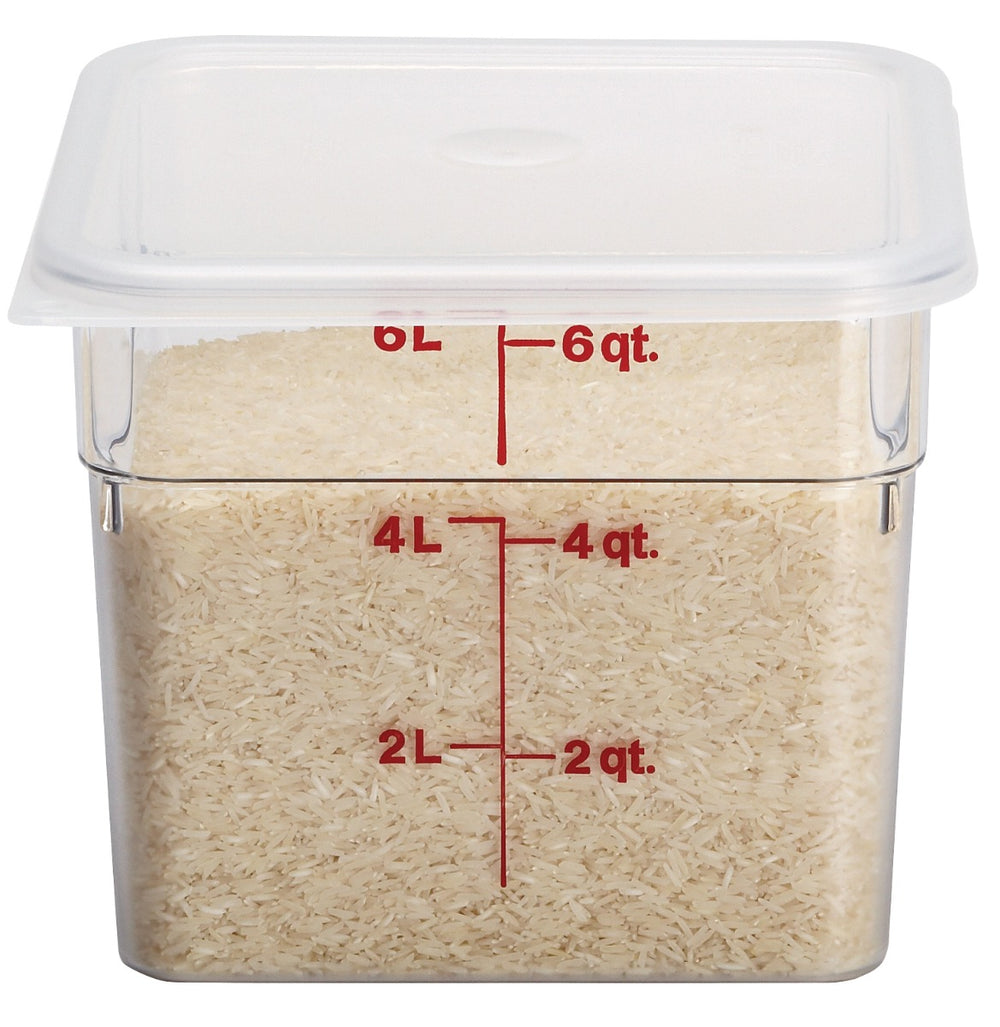 Cambro 6SFSCW135 Food Storage Container, Square, Camwear 6 qt.