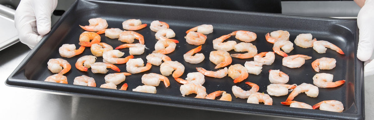 Vollrath 70012 Super Pan V Anti-Jam Stainless Steel Non-Stick Steam Table Food Pan 1-1/2" Deep - (1/1) Full Size - 6/Case