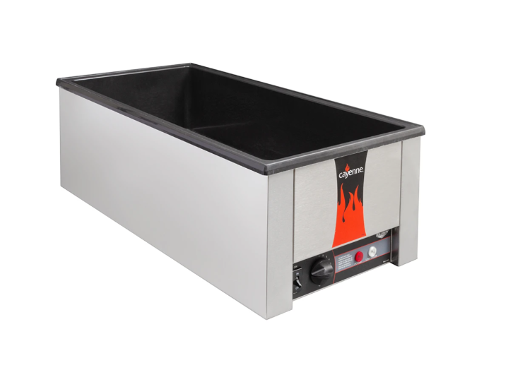 Vollrath 72050 Countertop Electric Food Warmer 13-3/4"W x 28-3/4"D x 9-3/4"H - Holds (4) 1/3 Size Pan - 120v