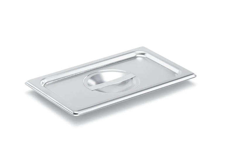 Vollrath 75140 Fourth-Size Steam Table Food Pan Cover, Stainless - 6/Case