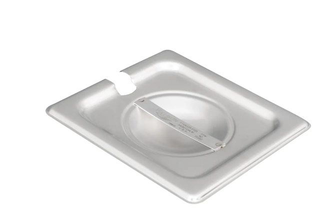 Vollrath 75260 Sixth-Size Steam Table Food Pan Cover, Stainless - 6/Case