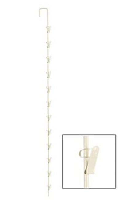 Store Supply Warehouse 77122 Metal Spring Clip 12 Hook Merchandiser Strip