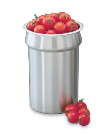 Vollrath 78154 2.5 qt Vegetable Inset - Fits 5" Opening, Stainless - 6ea/Case
