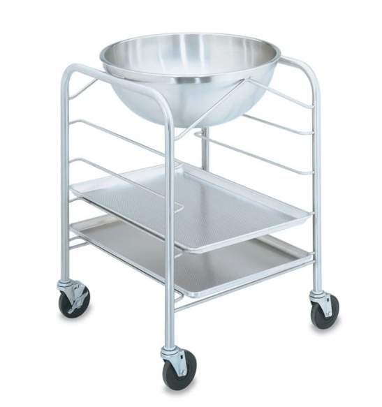 Vollrath 79002 30 qt Mixing Bowl Stand with Tray Slides - Stainless