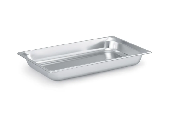 Vollrath 90012 Super Pan 3 Full Size Steam Table Food Pan - Stainless Steel - 6/Case