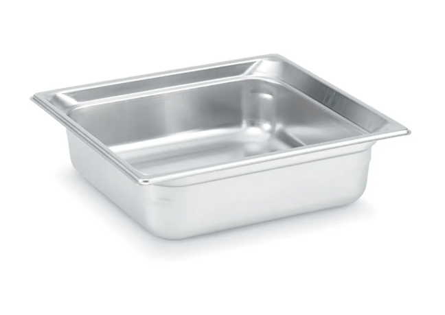 Vollrath 90122 Super Pan 3 Two Third Size Steam Table Food Pan - Stainless Steel - 6/Case