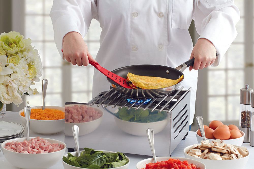 Chef Master 90211 Glass Nylon High Heat Turner 13" x 3-3/4" - Red