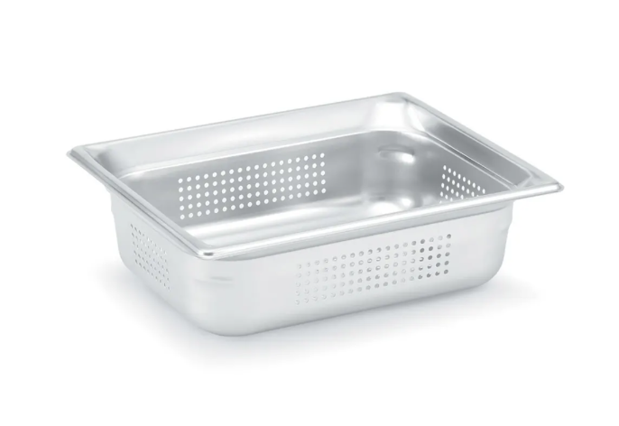 Vollrath 90223 Super Pan 3 Half Size Perforated Steam Table Food Pan - Stainless Steel - 6/Case