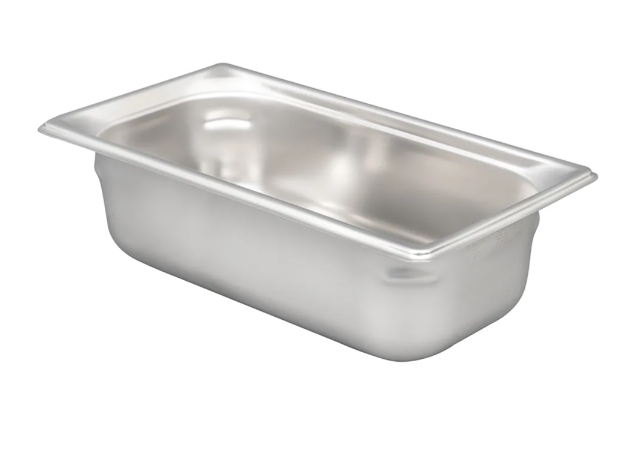 Vollrath 90342 Super Pan 3 Third Size Steam Table Food Pan - Stainless Steel - 6/Case