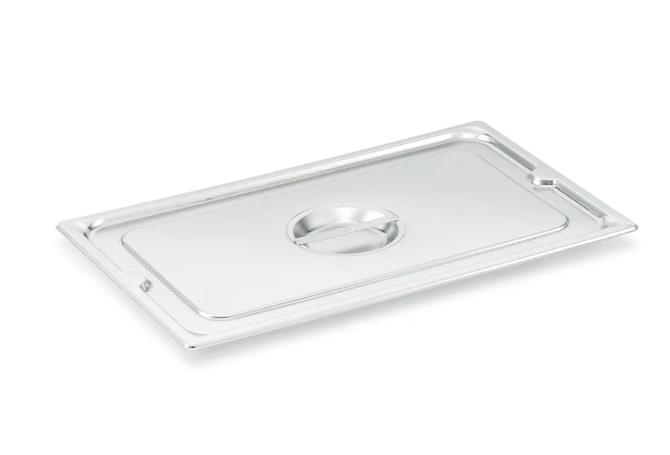 Vollrath 93100 Full-Size Flat Steam Table Food Pan Cover, Stainless - 6/Case