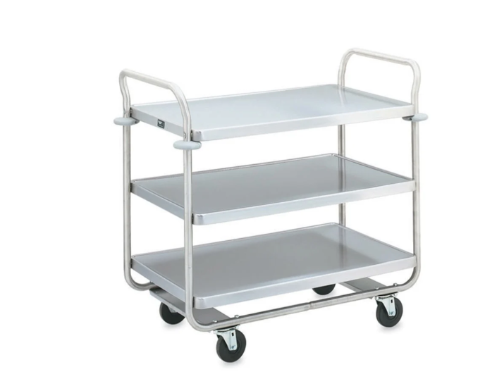 Vollrath 97168 3 Level Stainless Utility Cart w/ 500 lb Capacity, Raised Ledges