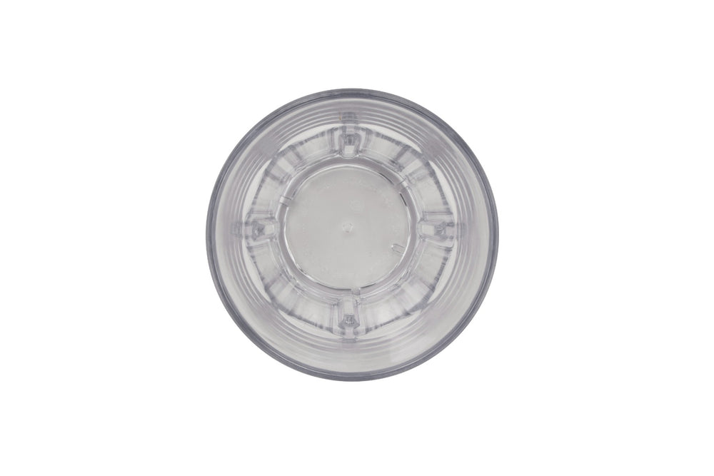 GET 9912-1-CL Bahama SAN Plastic Stackable Paneled Double Rock Tumbler 12 oz. - Clear - 24/Case