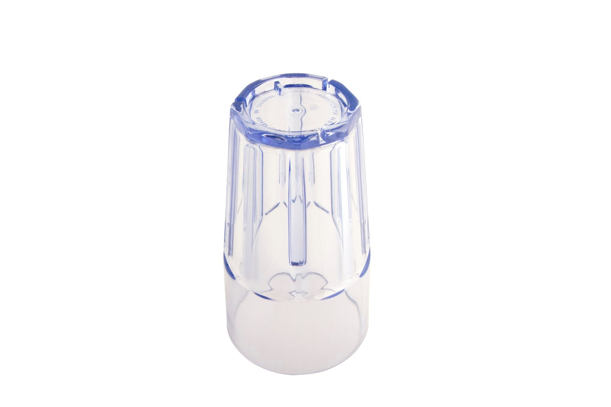 GET 9916-1-BL Bahama SAN Plastic Stackable Paneled Cooler Tumbler 16 oz. - Blue - 72/Case