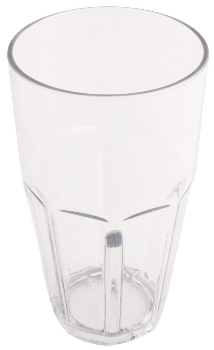 GET 9932-1-CL Bahama SAN Plastic Stackable Paneled Cooler Tumbler 32 oz. - Clear - 24/Box