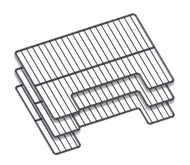 Vulcan ADDRACK-ABC3 Stainless Steel Grab-and-Go Rack Wire Rack Shelf with Cutout Design - for ABC Combi Ovens - 3/Pack