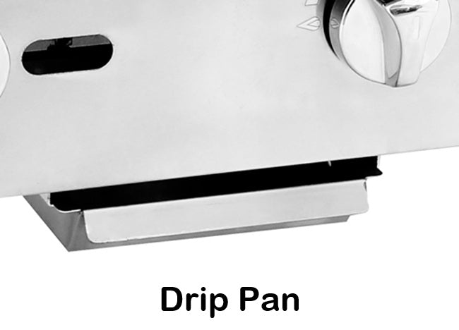 Atosa ATMG-48 CookRite Countertop Heavy-Duty Gas Griddle with 4 Burners, Steel Plate & Manual Control 48" - 120,000 BTU