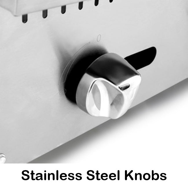 Atosa ATMG-48 CookRite Countertop Heavy-Duty Gas Griddle with 4 Burners, Steel Plate & Manual Control 48" - 120,000 BTU