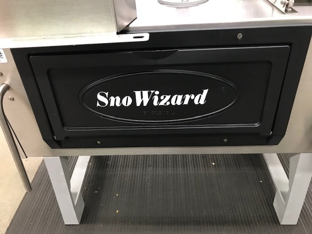 SnoWizard Block Ice Shaver - V-Belt Pulley - New Orleans Style Snow Cones - Black