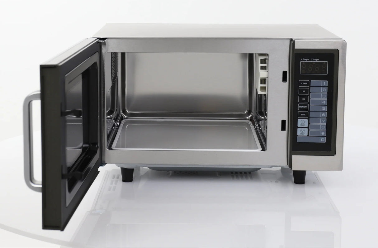 General GEW1000E Stainless Steel Medium Duty Commercial Microwave Oven with Digital Touch Pad Controls 20" - 1.0 cu. ft. - 120V, 1,000W