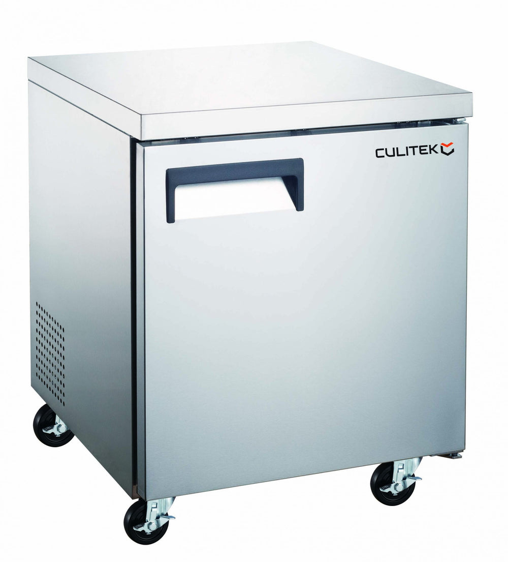 Culitek MRUCRF-27 SS-Series 1-Section 1 Solid Door Undercounter Refrigerator 27" - 6.3 cu. ft. - 115v