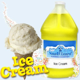SnoWizard QICE Snow Cone Syrup Flavor Concentrate 1 qt. - Ice Cream