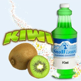 SnoWizard QKIW Snow Cone Syrup Flavor Concentrate 1 qt. - Kiwi