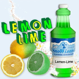 SnoWizard QLEL Snow Cone Syrup Flavor Concentrate 1 qt. - Lemon-Lime