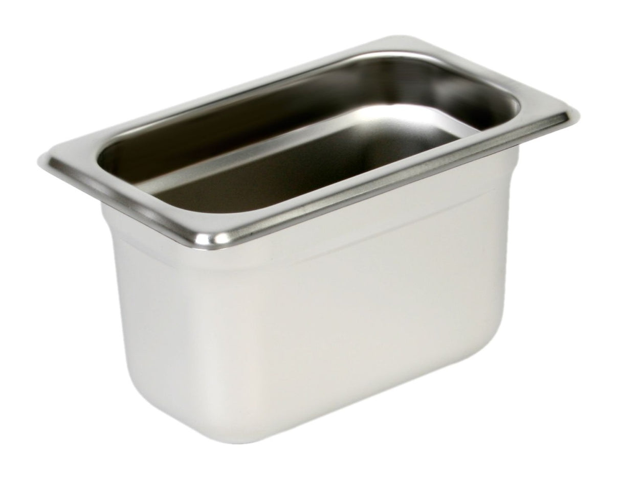 Thunder Group STPA4194 Anti-Jam Stainless Steel Steam Table Food Pan 4" Deep - 1/9 Size