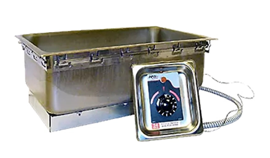 APW Wyott TM-90 ULS Top-Mount 1-Well Uninsulated Drop-In Food Warmer with Thermostatic Control and without Drain - Holds (1) 12" x 20" Pan - 120v