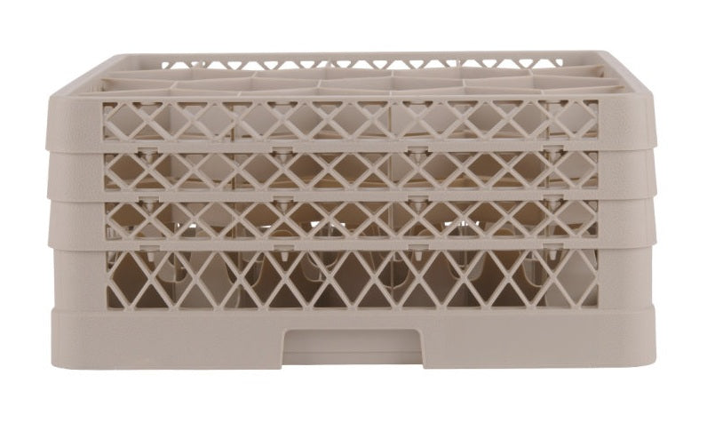 Vollrath TR18JJJ Traex Rack Max 12-Compartment Glass/Stemware Rack with (3) Extenders - Beige - 2/Case